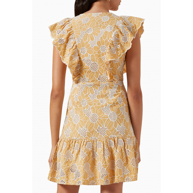 Y.A.S - Yascurima Embroidered Mini Dress in Organic Cotton