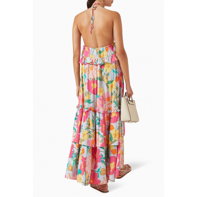 Y.A.S - Yaslullah Floral-print Halter Dress in EcoVero™