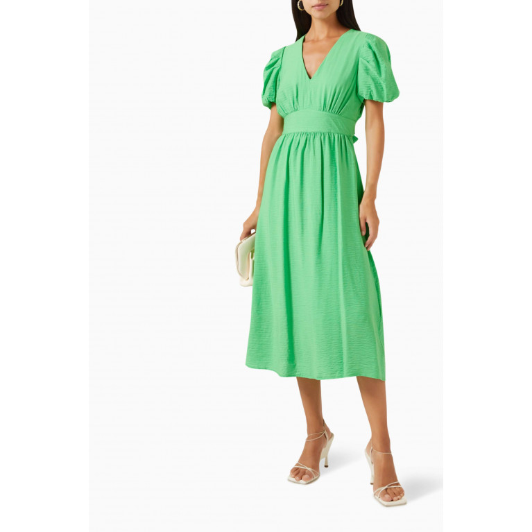 Y.A.S - Yasclema Midi Dress in Viscose-blend Green