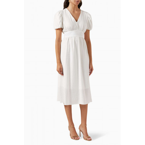 Y.A.S - Yasclema Midi Dress in Viscose-blend White