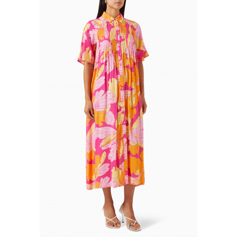 Y.A.S - Yasfilippa Floral-print Midi Shirtdress in EcoVero™