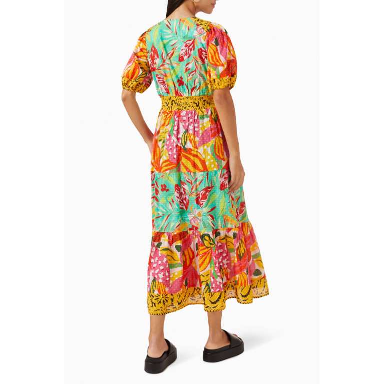 Y.A.S - Yastropicmix Printed Midi Dress in Cotton