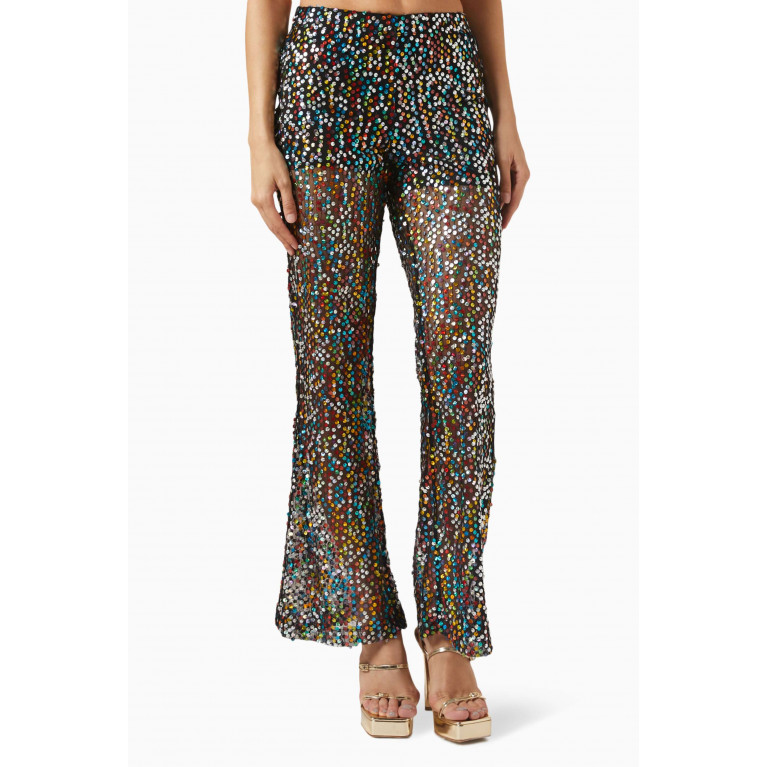 Y.A.S - Yasnoelle Pants in Sequinned Fabric