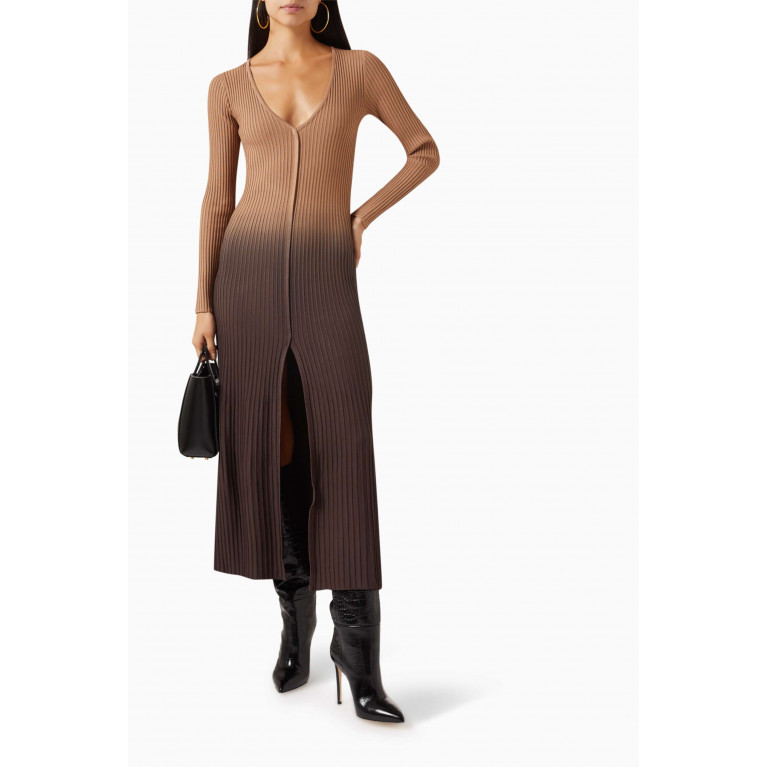 Significant Other - Cassandra Ribbed Maxi Dress in Viscose-blend Knit