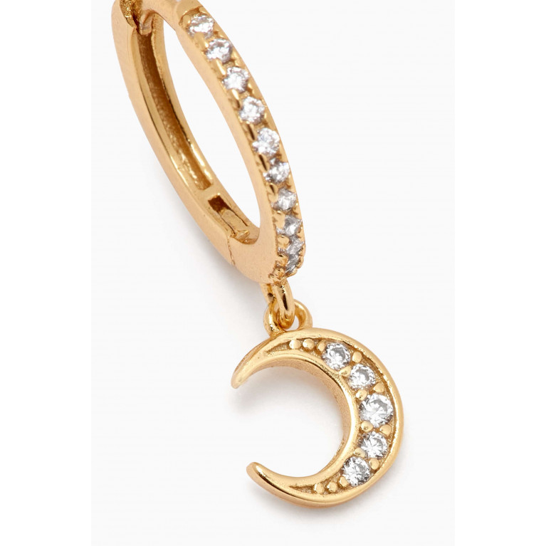The Jewels Jar - Stella Crescent Single Earring in 18kt Gold-plated Sterling Silver