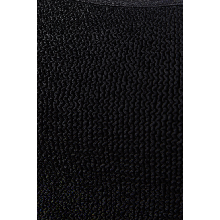 Hunza G - Brandy Cami Top in Crinkle™ Fabric Black