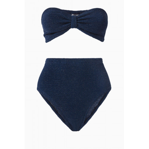Hunza G - Ruby Bandeau Bikini Set Blue