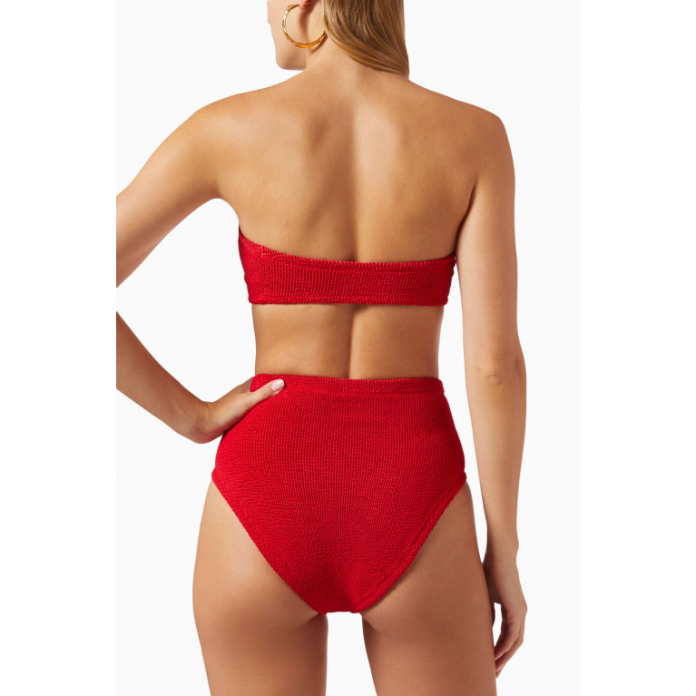 Hunza G - Ruby Bandeau Bikini Set Red