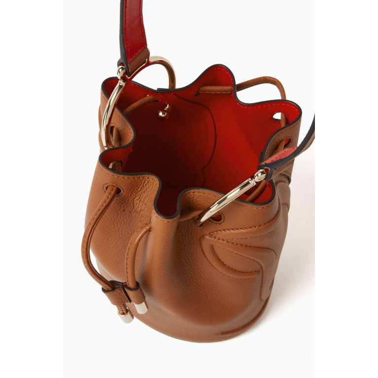 Christian Louboutin - By My Side Bucket Bag in Leather Brown