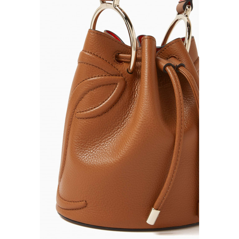 Christian Louboutin - By My Side Bucket Bag in Leather Brown