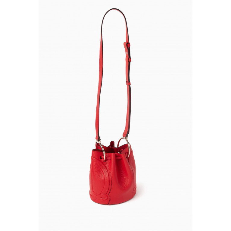 Christian Louboutin - By My Side Bucket Bag in Leather Red