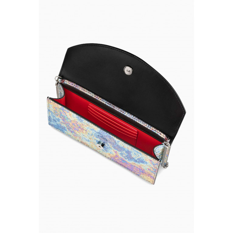 Christian Louboutin - Loubi54 Clutch Bag in Iridescent Snake-embossed Leather