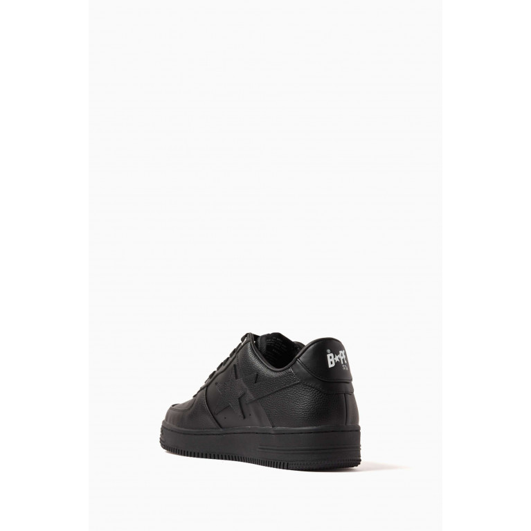 A Bathing Ape - BAPE STA #6 M2 Sneakers in Leather Black