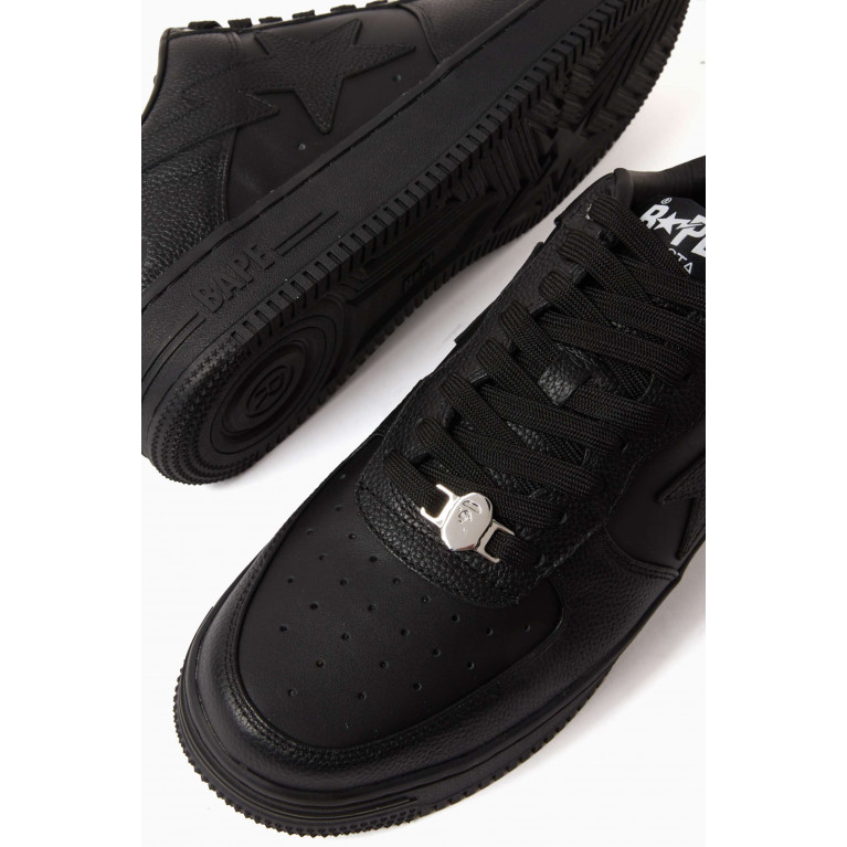 A Bathing Ape - BAPE STA #6 M2 Sneakers in Leather Black