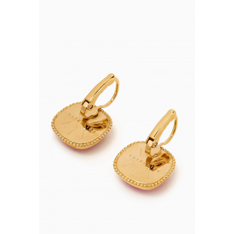 Satellite - Louise Pop Sleeper Earrings in 14kt Gold-plated Metal