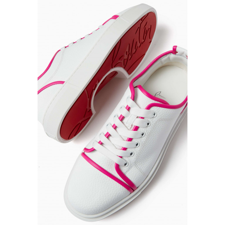 Christian Louboutin - Adolon Low-top Sneakers in Textured Noleather