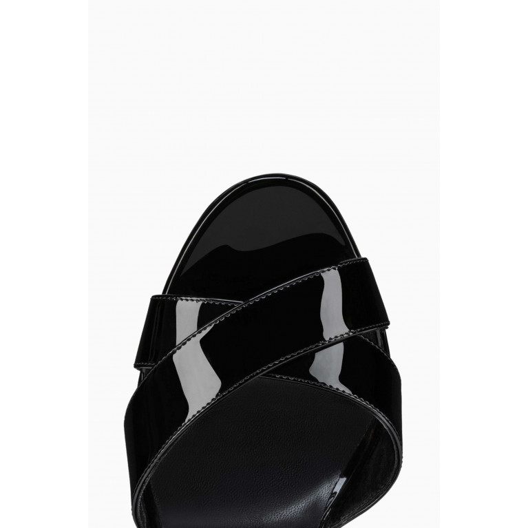 Christian Louboutin - Supramariza 130 Sandals in Patent Leather Black