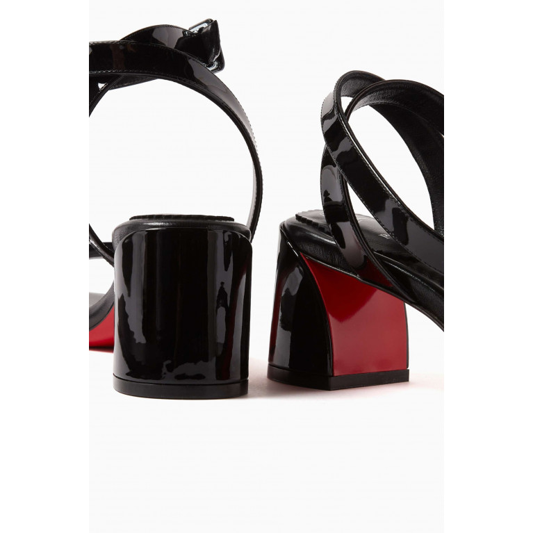 Christian Louboutin - Miss Sabina 85 Sandals in Patent Leather Black
