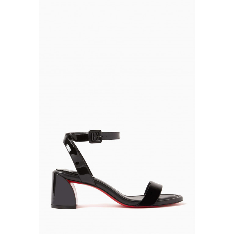 Christian Louboutin - Miss Sabina 85 Sandals in Patent Leather Black