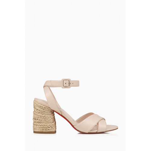 Christian Louboutin - Summer Mariza 85 Sandals in Nappa Leather Neutral
