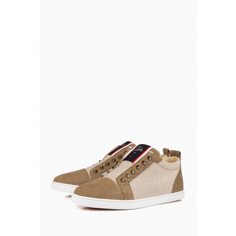 Christian Louboutin - F.A.V Fique A Vontade Low-top Sneakers in Suede