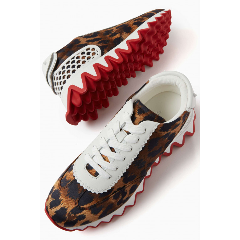 Christian Louboutin - Loubishark Donna Sneakers in Crepe-satin
