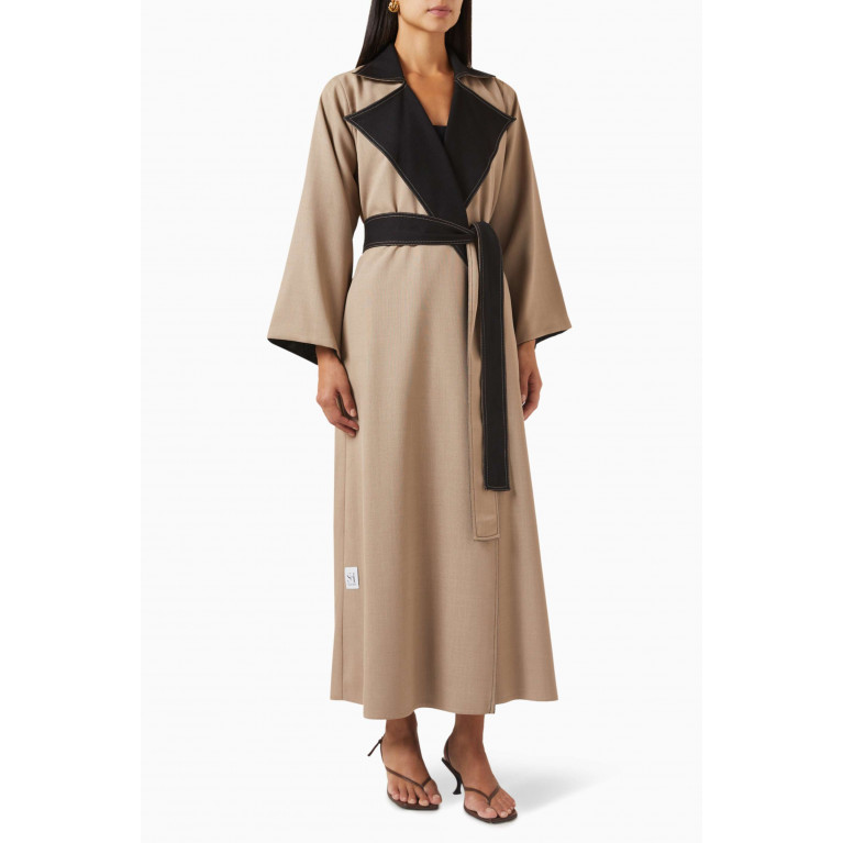 SH Collection - Reversible Trench Coat Abaya