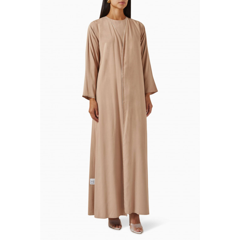 SH Collection - Reversible Abaya Set Neutral