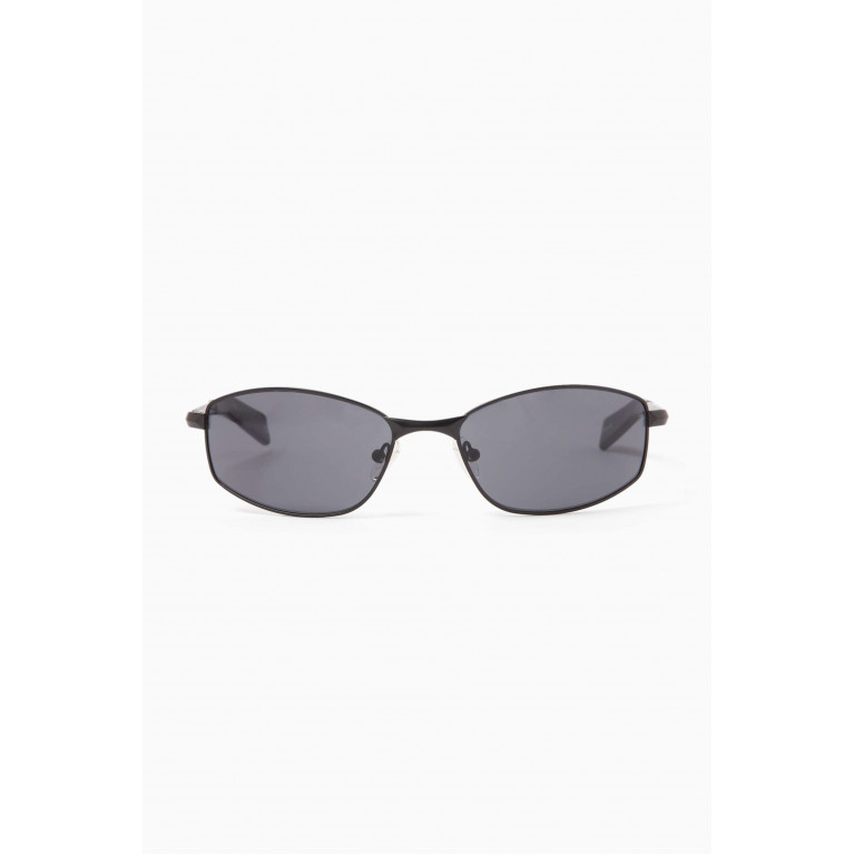 Le Specs - Star Beam Rectangular Sunglasses in Metal