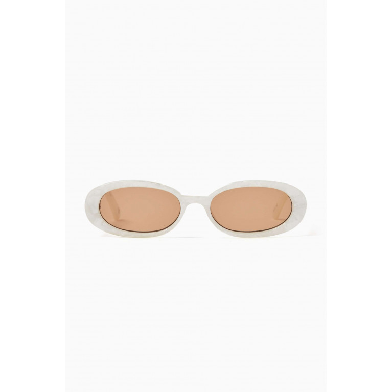 Le Specs - Outta Love Oval Sunglasses in BPA-free plastic