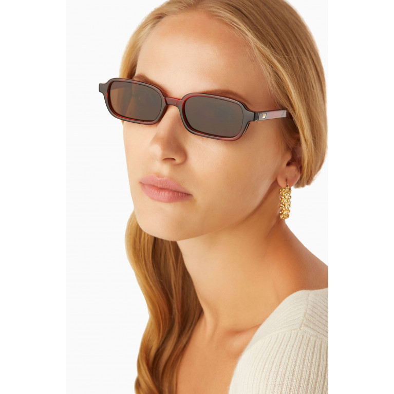 Le Specs - Pilferer Rectangular Sunglasses in BPA-free Plastic