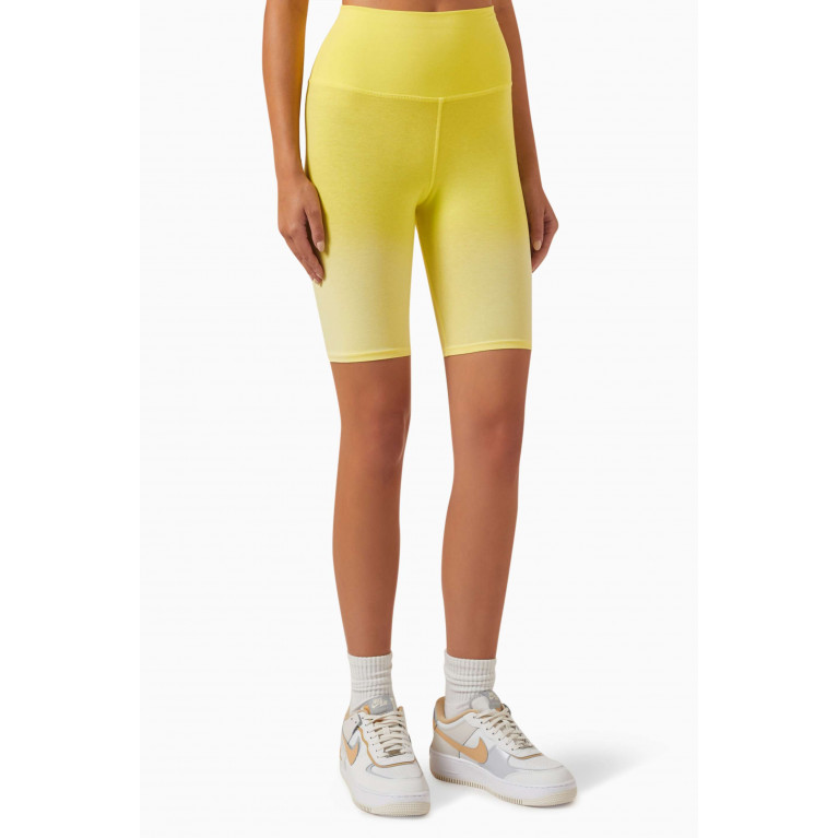 Electric & Rose - Medano Biker Shorts in Stretch-cotton Yellow