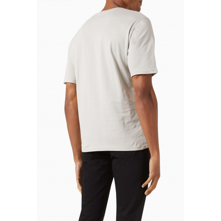 Moschino - Logo T-shirt in Cotton Jersey Grey