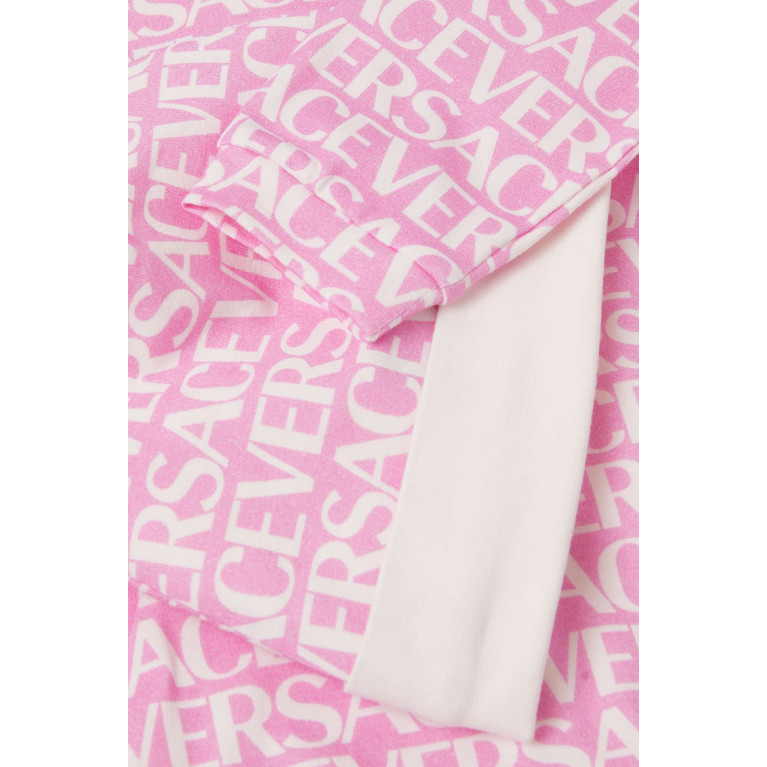 Versace - Logo-print Sleepsuit Set in Cotton-blend