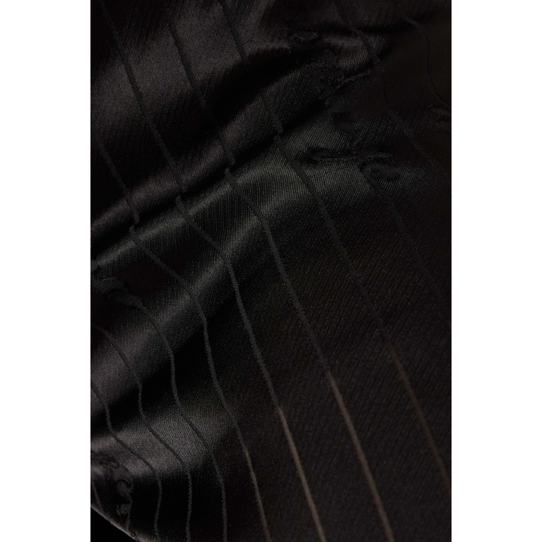 Armani Exchange - Striped Logo Wide-leg Pants in Viscose-blend