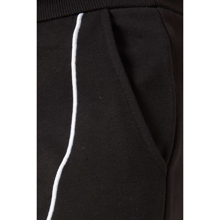 Armani Exchange - Logo-embroidered Sweatpants in Cotton-blend Black