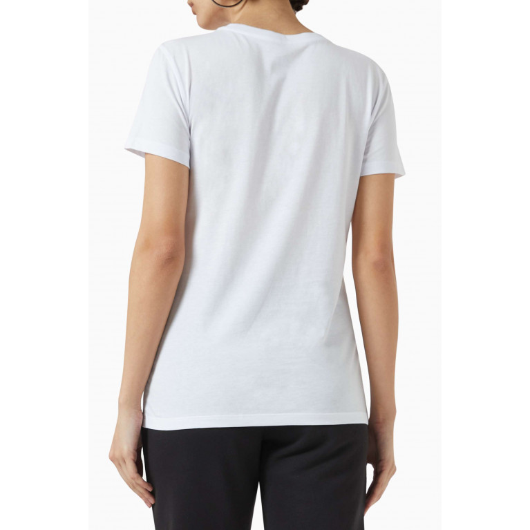 Armani Exchange - Logo-embroidered T-shirt in Cotton-jersey White