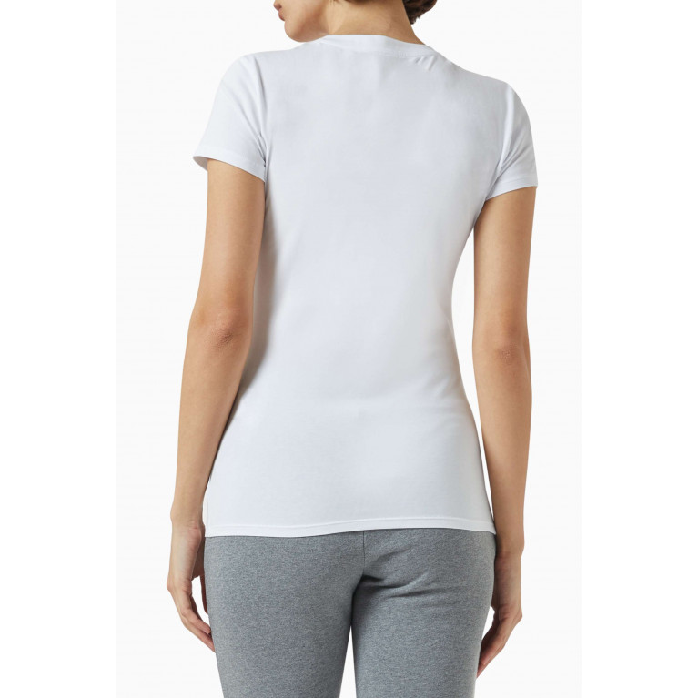 Armani Exchange - AX Logo Slim-fit T-shirt in Cotton-jersey White