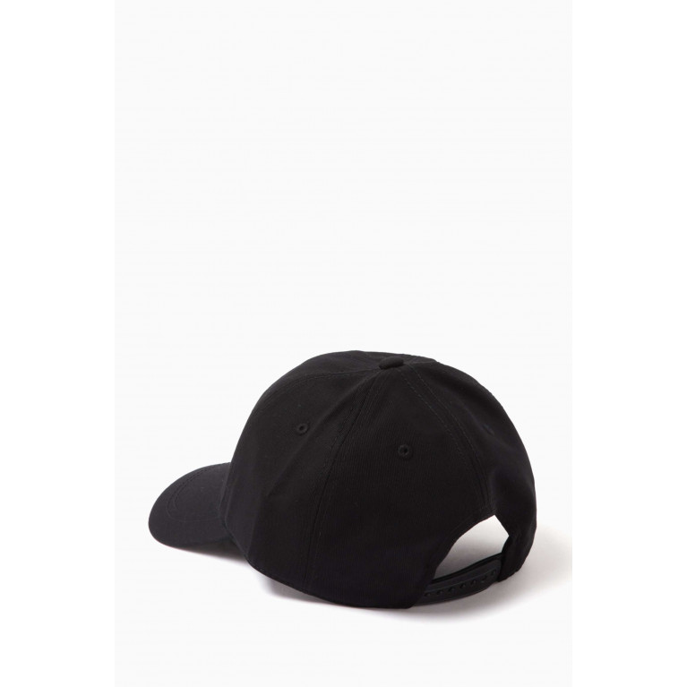 Armani Exchange - AX Lettering Logo Baseball Hat in Twill Black