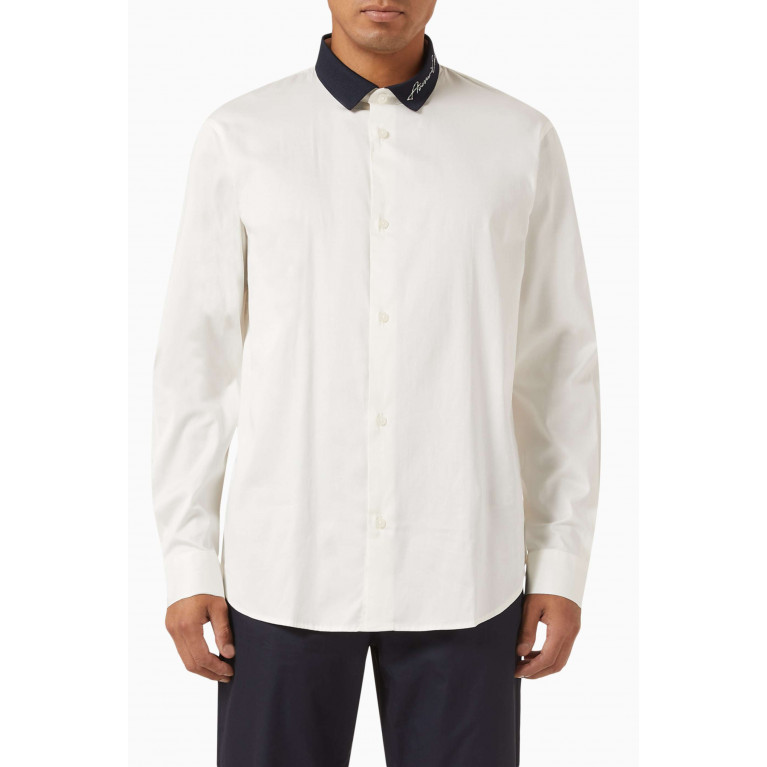 Armani Exchange - Signature Logo Shirt in Cotton