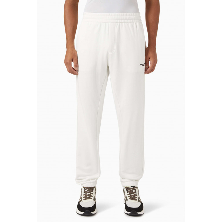 Armani Exchange - Sweatpants in Cotton Jersey White