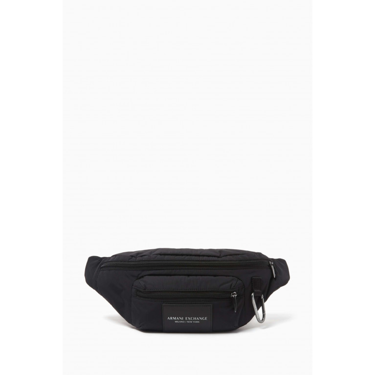 Armani Exchange - AX Logo Waistbag in Nylon Black