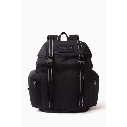 Armani Exchange - AX Logo Backpack in Nylon Black