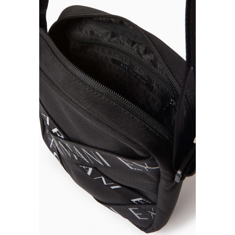 Armani Exchange - AX Logo Tape Crossbody Bag in Nylon