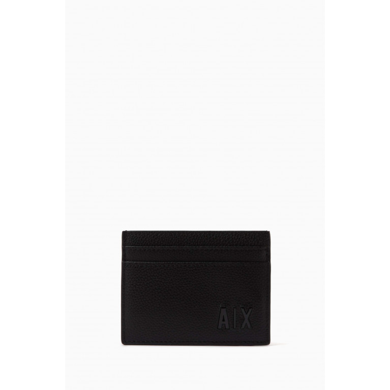 Armani Exchange - Logo Tape Credit Card in Leather