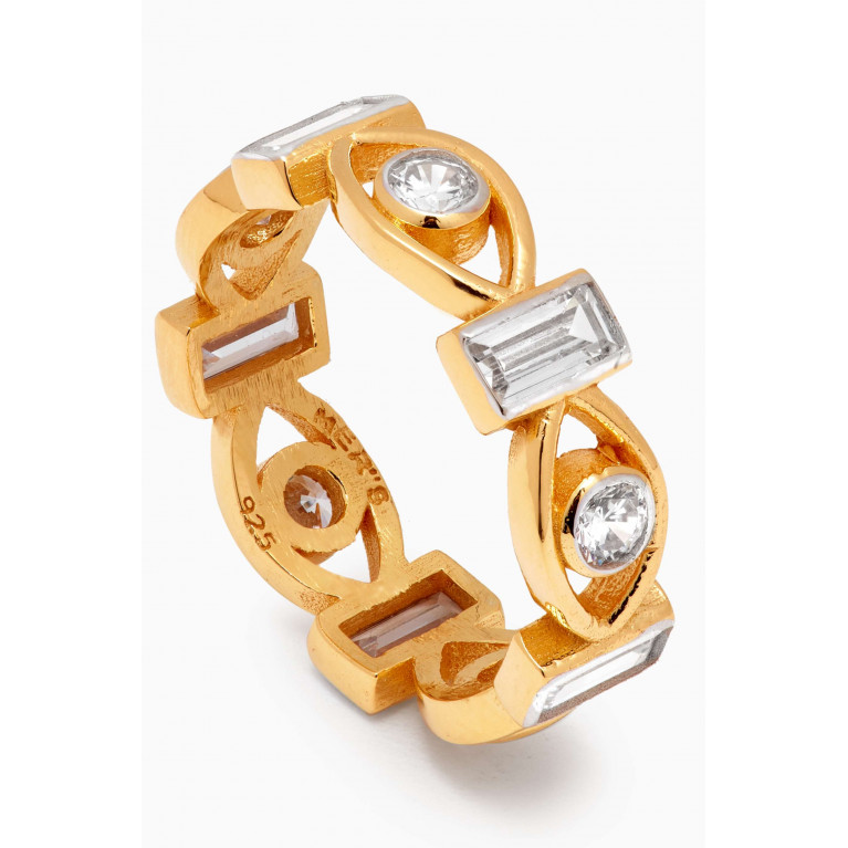 MER"S - I Dream Ring in 24kt Gold-plated Sterling Silver