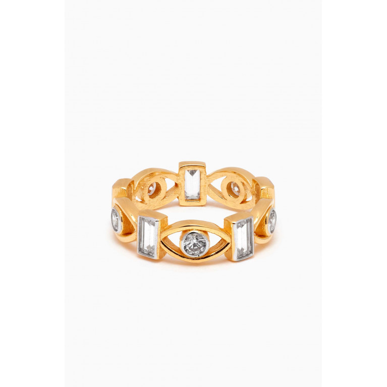 MER"S - I Dream Ring in 24kt Gold-plated Sterling Silver