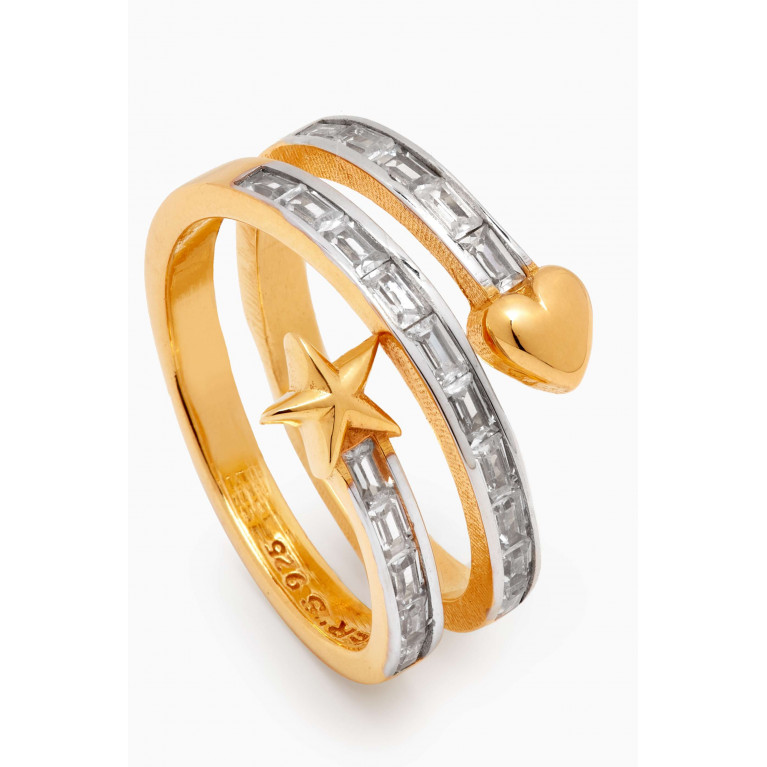 MER"S - Jenny Ring in 24kt Gold-plated Sterling Silver