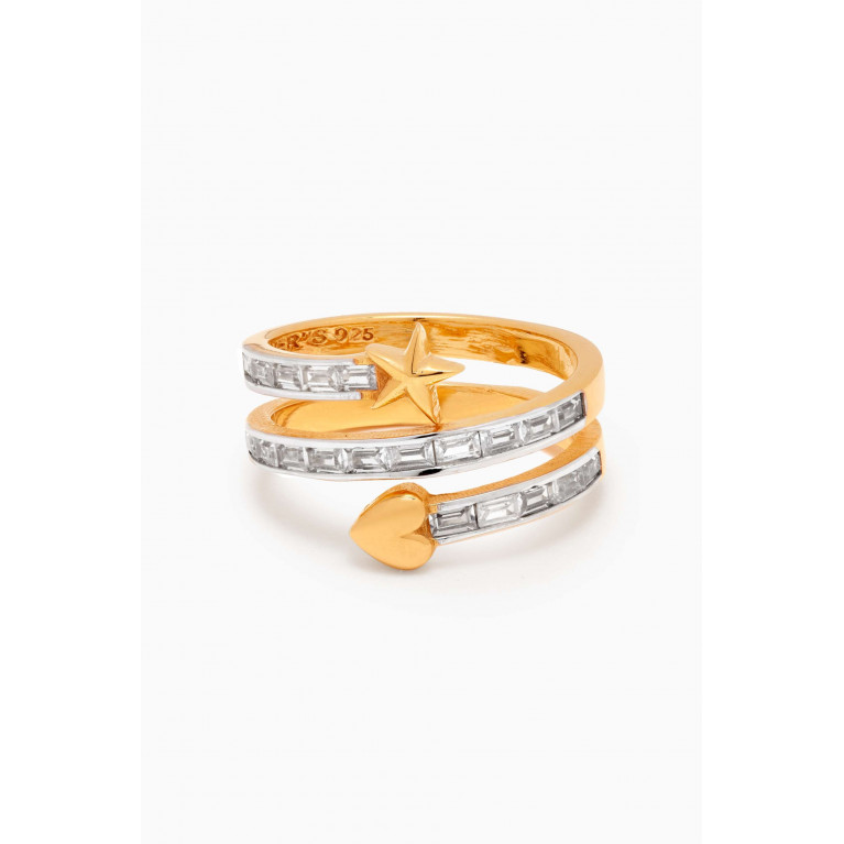 MER"S - Jenny Ring in 24kt Gold-plated Sterling Silver