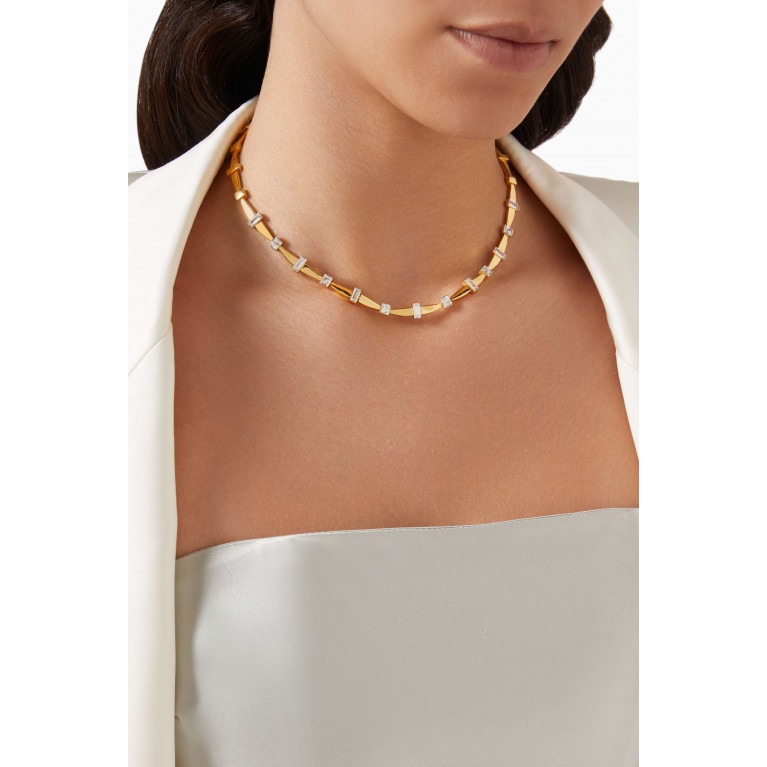 MER"S - Shine on Me Necklace in 24kt Gold-plated Sterling Silver